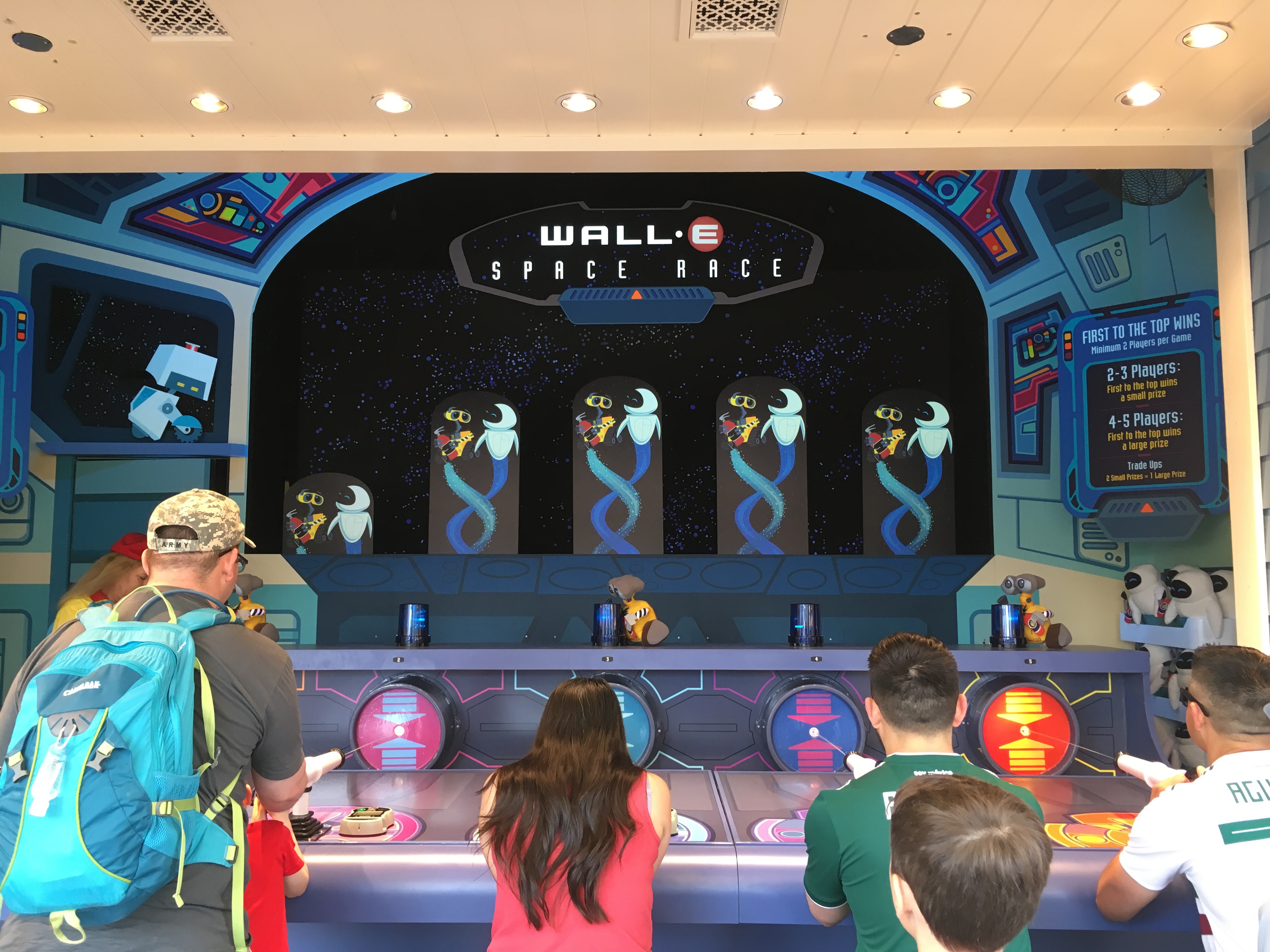 Wall E Space Race looks so much fun Disneyland Lounge