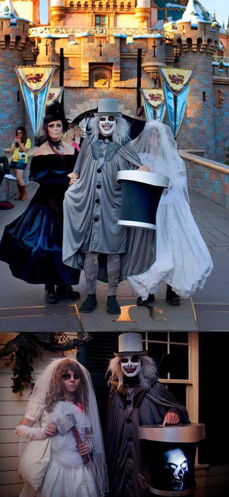 My hatbox ghost costume from the haunted mansion 50th anniversary