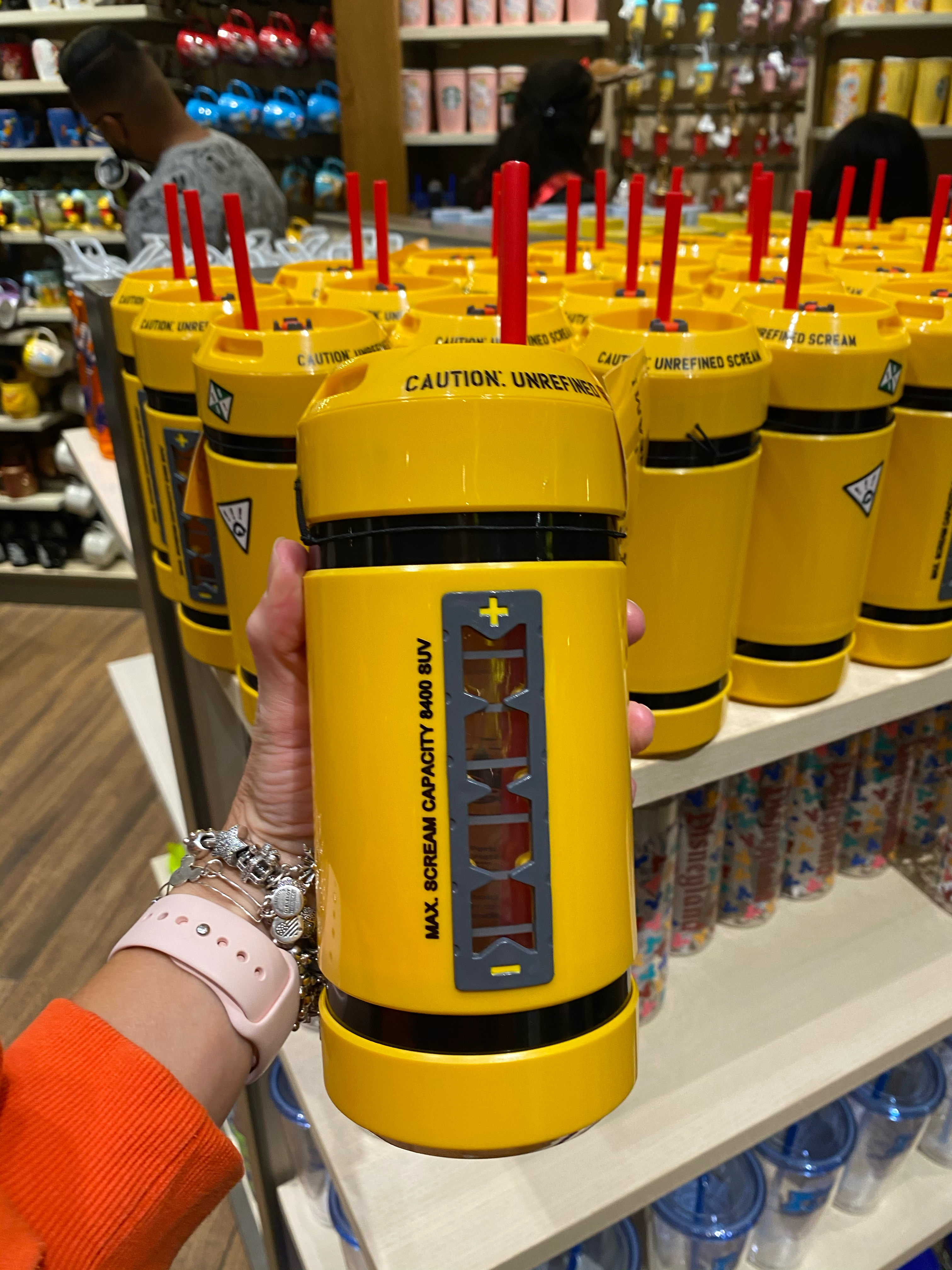 Monsters inc scream canister water bottles - Disneyland Lounge