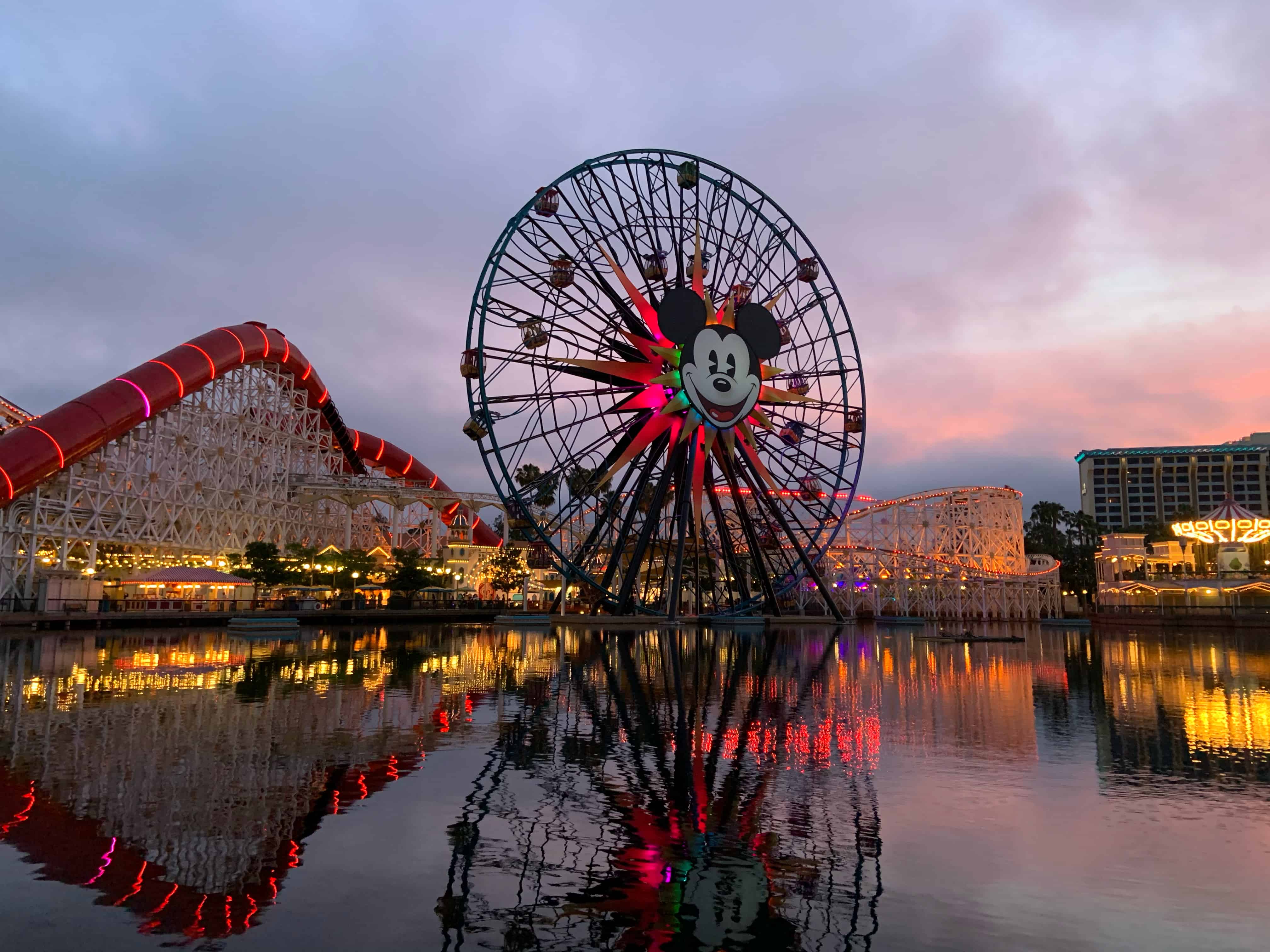 Sunsets at Disneyland Disneyland MouseWait Real-Time